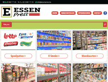 Tablet Screenshot of essenpress.be